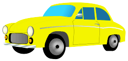 Yellow car clip art